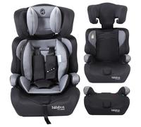 Arebos Silla de auto para niños | Arnés de seguridad de 5 puntos | Grupo 1+2+3 para 9-36kg | Reposacabezas ajustable | ECE R44/04 | Respaldo desmontable | Ajustable (44 x 44 x 66-78 cm) (Gris)