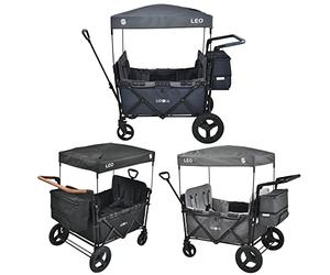 FableKids Silla de Paseo Leo X4Plus con Techo | Silla de Transporte Plegable | Arnés de 5 Puntos 4X | Ruedas Todo Terreno 360° | Freno de Pie | Oxford 600D| Mallas de Ventilación | Azul Blueberry