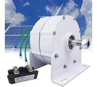 Fablestoryem Generador de Imanes Permanentes de Baja RPM de 12000W, Generador de Imanes Permanentes Trifásicos Sin Engranajes, Alternador de CA de 12V/24V/48V/120V/220V con Rectificador,220V