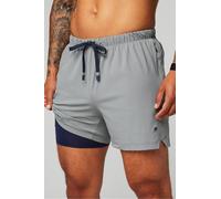 Fabletics Men's Pantalón corto 13 cm con forro One Gray Plus Size XXL
