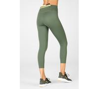 Fabletics Women's Capri Leggings de cintura alta Motion365 Trinity Verde Size XXS