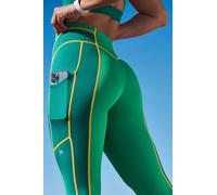 Fabletics Women's Leggings 7/8 de cintura alta Motion365+ Tropical/Deep Cypress/Desert Sun Plus Size XXL/1X