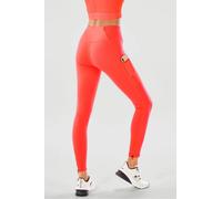 Fabletics Women's Leggings de cintura alta Utility Motion365 Trinity Naranja Plus Size 3X