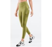 Fabletics Women's Leggings de cintura alta Utility Motion365 Trinity Verde Size XS