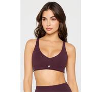 Fabletics Women's Sujetador de bajo impacto PureLuxe Longline Rojo Plus Size 3X