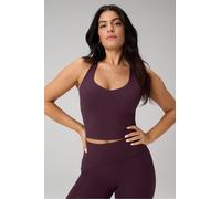 Fabletics Women's Top corto con sujetador incorporado Anywhere Rojo Size XS
