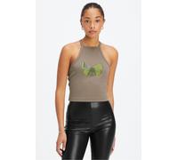 Fabletics Women's Top Live-In Halter Brown Plus Size 4X