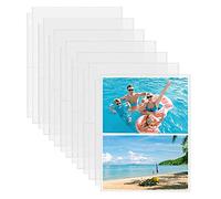 Fabmaker Paquete de 30 fundas de fotos para carpeta de 3 anillos (5 x 7, para 120 fotos), protectores de página de fotos de archivo de 5 x 7 pulgadas, páginas de recambio de plástico transparente para