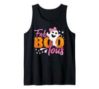 Faboolous Halloween Ghost Funny Fabulous Boo Mujeres Niñas Camiseta sin Mangas