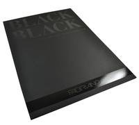 Fabriano 19100393 Black Block - Bloc de papel negro profundo con superficie mate sin recubrimiento, 300 g/m2, DIN A2, 20 hojas, ideal para pasteles, lápices y rotuladores, color negro