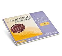 Fabriano Artistico Acquarello Watercolour - Papel para acuarela (grano fino, prensado en frío, 30,5 x 45,5 cm, 20 hojas de 300 g/m², papel de acuarela de alta calidad, bloc de 4 caras, vegano)