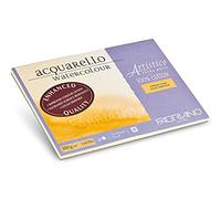 FABRIANO Artistico Bloc de 20 hojas de acuarela extra blanco, grano fino, 300gr, 23x30,5cm, 4 esquinas encoladas