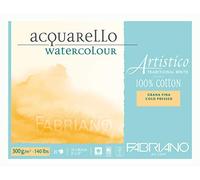 Fabriano ATW BL 4CO 20F GF - Papel de acuarela (23 x 30,5 cm), color blanco