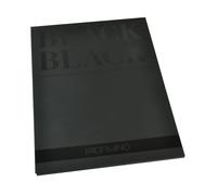 Fabriano Honsell 19100391 - Papel negro (300 g/m², 24 x 32 cm, 20 hojas, ideal para lápices y marcadores de colores