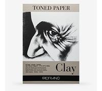 Fabriano Honsell 19100499 - Almohadilla de dibujo arcilla tonificada, DIN A3, 50 hojas, 120 g/m², papel cartucho gris con 15% algodón, superficie natural, para todas las técnicas secado