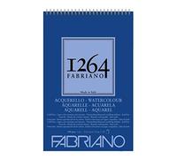 Fabriano Honsell 19100648 1264 - Bloc de dibujo (300 g/m², DIN A5, 20 hojas, papel satinado blanco natural con grano medio ácido, para todas las técnicas de secado)