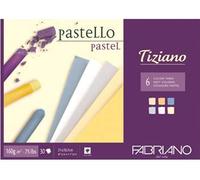 Fabriano Bloc de papel Tiziano – 30 hojas, 6 colores suaves (A4, 160 g/m²)