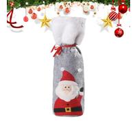 Fabric Christmas Wine Bags | Christmas Fabric Wine Bottle Cover,Holiday Theme Design Decoration Tool for Birthday Celebrations, Christmas, Family Gatherings