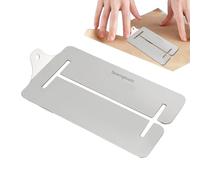 Fabric Fastener, Manual Silver Hemming Holders, Small Crafting Measure Brackets, Suministros de Tailoring, Strong Tension Latches, Dressmaking Allignment Gear, Large Opening Mouth, 3 pulgadas Long