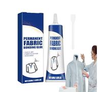 Fabric Glue For Patches Repair - Strong Waterproof Adhesive | Sewing Craft Bonding Solution Formula, Clear Permanent Textile Mending Compound For Quick Clothing Restoration Projects