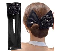 Fabric Hair Bun Maker - Lazy Hair Curler, Femininity Accessory for Styling, Flower Shape Tool, Easy Fast Roll, Ladies Hairpin Piece with High-Efficiency Build, Bun Shaper Aid for Twisting and Tucking