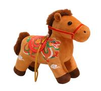Fabric Horse Toys - Versatile Toy Horse | Plush Toy For Festival Decor, Cute Toys with Hanging Pendant, Soft Plush, Stuffed Figure For Living Room Setup, Tabletop Arrangement, Office and Lounge
