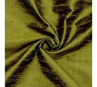 Fabric Mart Direct Verde oliva Dupioni di pura seta al 100%. Tessuto al metro, 104 cm or 41 inches Ancho, 1 metro continuo Verde Seta Tela, Tessuto all'ingrosso per tende da tappezzeria