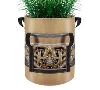 Fabric Planter | Nonwoven Thickened Planting Bags | Multi-Purpose Containers with Handles, Visible Space Upright Potato Bag with Thickened Non-Woven Fabric, Garden Supplies for Vegetables Fruits