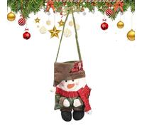 Fabric Pouch Candy Bag, Holiday Party Favor Bags, Reusable Christmas Treat Bags, Holiday Doll Storage Bags, Christmas Candy Storage Pouches, 32x20 cm, Merry Christmas Bags for Christmas Party