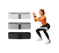 Fabric Resistance Bands Set (3 Pack), Booty Workout Fitness Bands for Booty Building, 3 Different Resistance Levels Pilates Bands for Booty Building