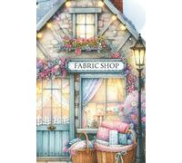 Fabric Shop Watercolor Notebook: 6 x 9 College Ruled Journal | 120 Lined Pages | Matte Cover | Sewing, Quilting & Craft Lover Gift #1