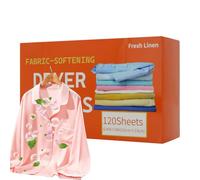 Fabric Softener Sheets - Scented Dryer Tablets, 120 Pieces Anti-Static Clothes Washing Sheets | Long-Lasting Fabric Softening for Laundry, Apartment, Dormitory, Bathroom, Household Washer and Dryer