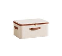 Fabric Storage Bins - Foldable Large Capacity Breathable Cloth Box | Clothes Organizers And Storage | For Sweater Towel Dress Home Living Room Bedroom Store Dorm Travel