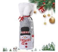 Fabric Wine Bottle Bags, Stylish Holiday Wine Gift Bags with Beautiful Christmas Patterns, Ideal For Christmas, Birthdays, and Special Family Gatherings Fabric Christmas Wine Bags