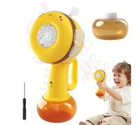 Fabricación de Burbujas - Soplador portátil Giratorio en Forma de con Luces Coloridas, Varillas automáticas para Juguetes | Juego de Carnaval de Viaje en Clase para niños y niñas