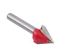 Fabricación de madera en 3D Enrutador CNC de acero de tungsteno Grabado Sharp V Groove Bit End Mill 60/90/120/150 Herramienta de corte para trabajar la madera con vástago de 6 mm (60 grados)