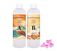 Fabricación de moldes - Kit de caucho de silicona suave, caucho de silicona líquida | Kit de fabricación de moldes de silicona súper elástico, fabricante de moldes de silicona seguro de 250 g, m