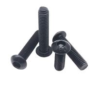 Fabricación en la cual el valor de todas las mater Tornillo de cabeza cilíndrica hexagonal tipo seta, negro, acero grado 10.9, M1.6-M8, 3-100 mm(40mm,M5)