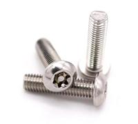 Fabricación en la cual el valor de todas las mater Tornillos de máquina Torx cabeza redonda con pasador acero inoxidable 304, M2 a M12(4mm,50pcs M3)