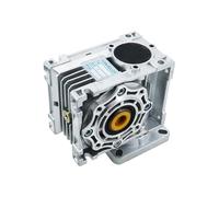 Fabricación en la cual: Reductor de engranaje helicoidal NMRV030 NMRV040 for motor paso a paso Nema 23 34, entrada 11/14 mm, relación 5-100:1(Rv040 for Nema34,Ratio15)