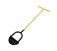 Fabricada con Acero Al Carbono de Primera Calidad, Bordeadora Manual en Forma de Media Luna con en T, Resistente a la Erosión, Larga Duración, Poste de 96 Cm para Jardinería,