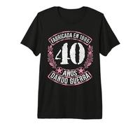 Fabricada en 1975 Dando Guerra 40 Años 40 Cumpleaños Mujer Camiseta Premium