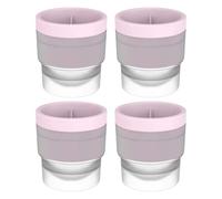 Fabricador de Bolas de Hielo | Fabricante De Cubitos De Hielo Esféricos Reutilizable | 4 Piezas de Silicona Redondas Para Bebidas Cócteles Whisky Vino Cocina Fiestas Cumpleaños Picnics Navidad Playa