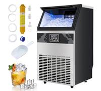 Fabricador de hielo comercial 55kg/24h Temporizador Fabricador de hielo autolimpiante Fabricador de hielo de acero inoxidable Fabricador de hielo Fabricador de hielo en 12 minutos