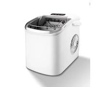 Fabricador De Hielo Redondo Portátil Producción Diaria 15Kg Para Hogar Y Comercio, Mini Máquina Inteligente Totalmente Automática Con Tamaño Regulable Autolimpieza Para Dormitorios Estudiantil(B)