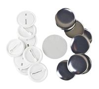 Fabricante de botones, 100 Unids/set De Piezas Botón Insignia En Blanco Plástico, Suministros Ropa, Materiales Para Manualidades DIY, 58mm, Kit Fabricación