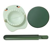 Fabricante de bucleas Fabricante de bucleas 3pcs/Set envolturas de Masa de Masa de Dumpling de Grado alimenticio con presionador de Piel de Bola de Masa y alfiler de Rodillo Manual ergonómico gyoza e