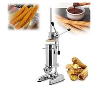 Fabricante de Churros de relleno Manual, fabricante de Churros españoles de 3L Vertical, churrería de Donut española con 5 toberas de tuber, para carnicería, delicatera, hogar y cocina 3L