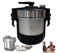Fabricante de Comida Eléctrico Automático de 1000W, Máquina de Ñame Triturado de 6L para Fufu, Amala, Banku, Fácil de Limpiar, Triturador de Ñame de Acero Inoxidable, Sirve de 5 a 6 Personas