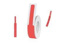 Fabricante de etiquetas térmicas portátil Compatible con etiquetas adhesivas Q30/Q30S/Q31, cinta de papel de impresión blanca de 14x30mm, Papel de impresora(1 Roll 12.5x74mm Red)